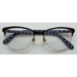 Kate Spade new york Brieana 09Q 140 50:17 brown half rim womens Rx frames Only